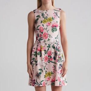 Vince Camuto Floral Sleeveless Fit & Flare Dress